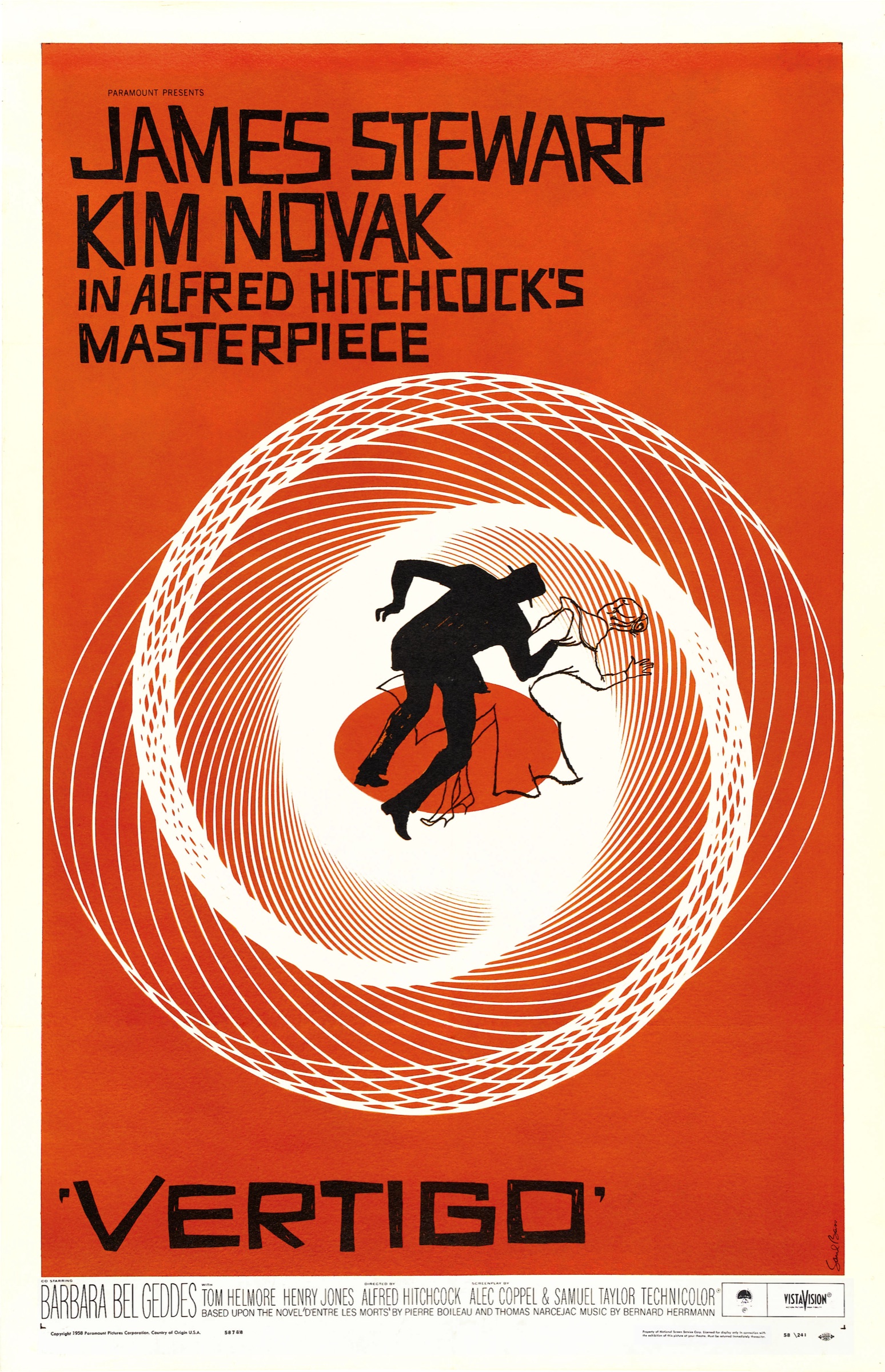 Saul Bass, Vertigo poster, 1958