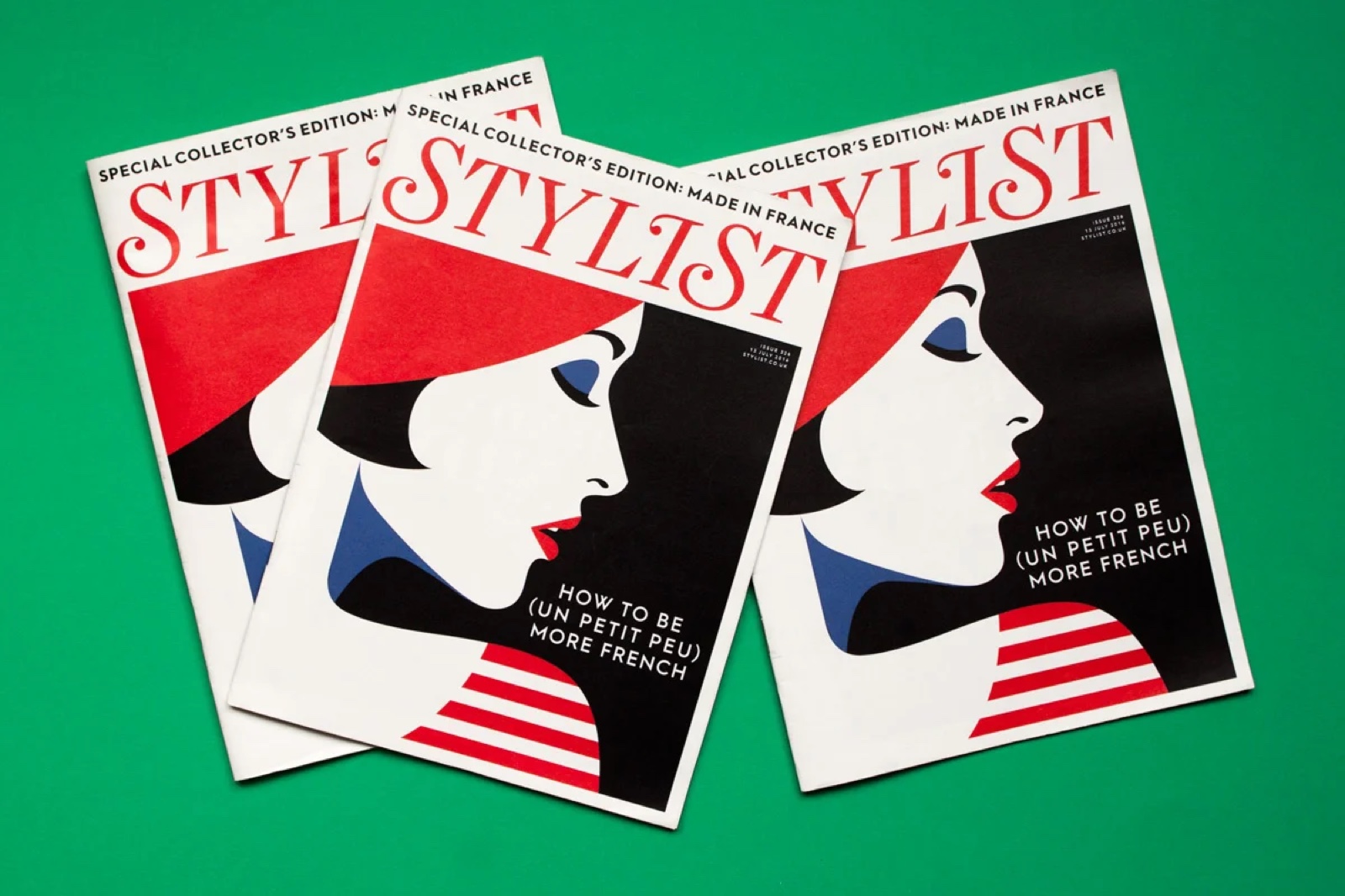Malika Favre, Stylist magazine covers on green