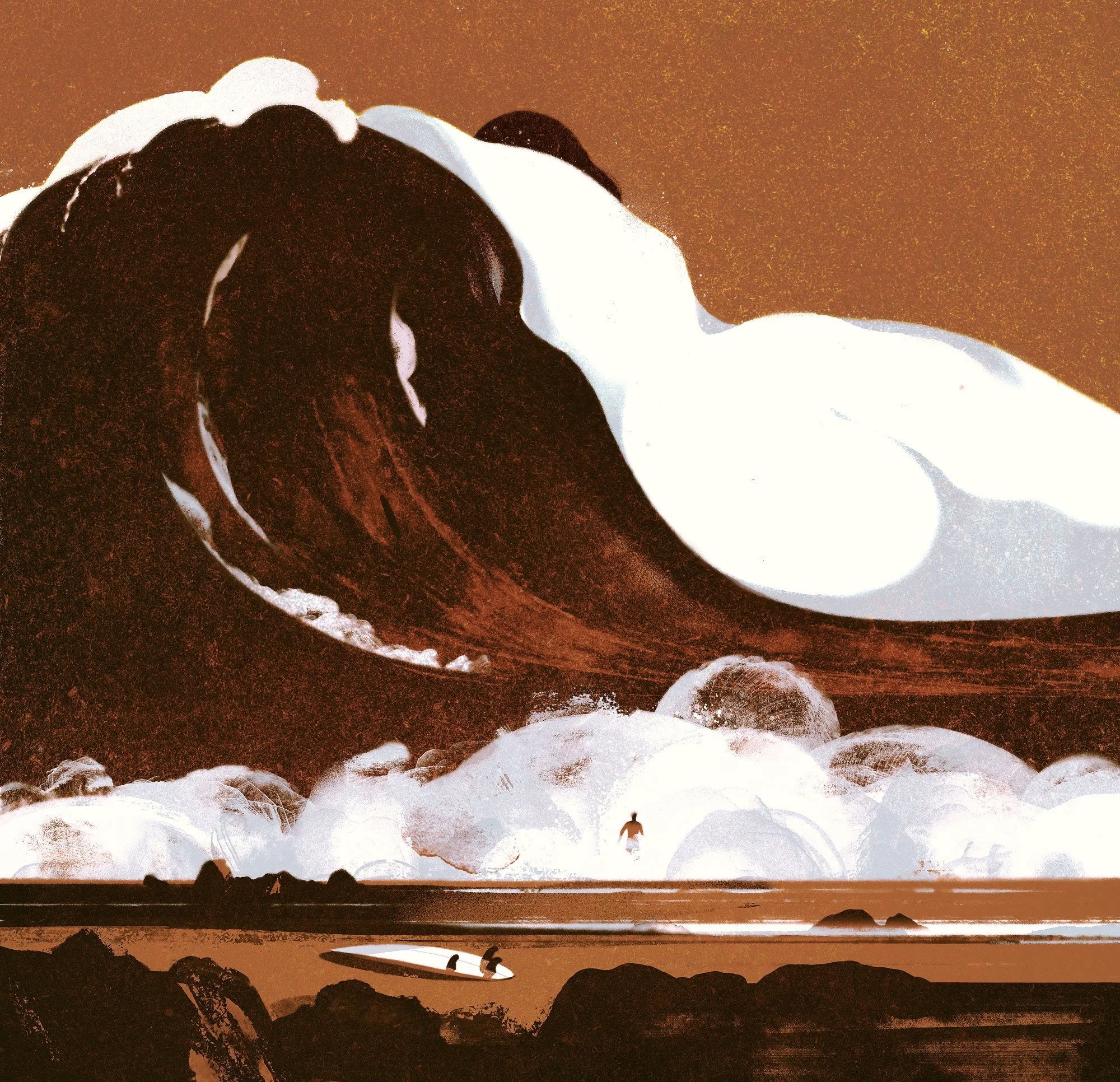 Karolis Strautniekas, Nazare, a wave in tints of rust