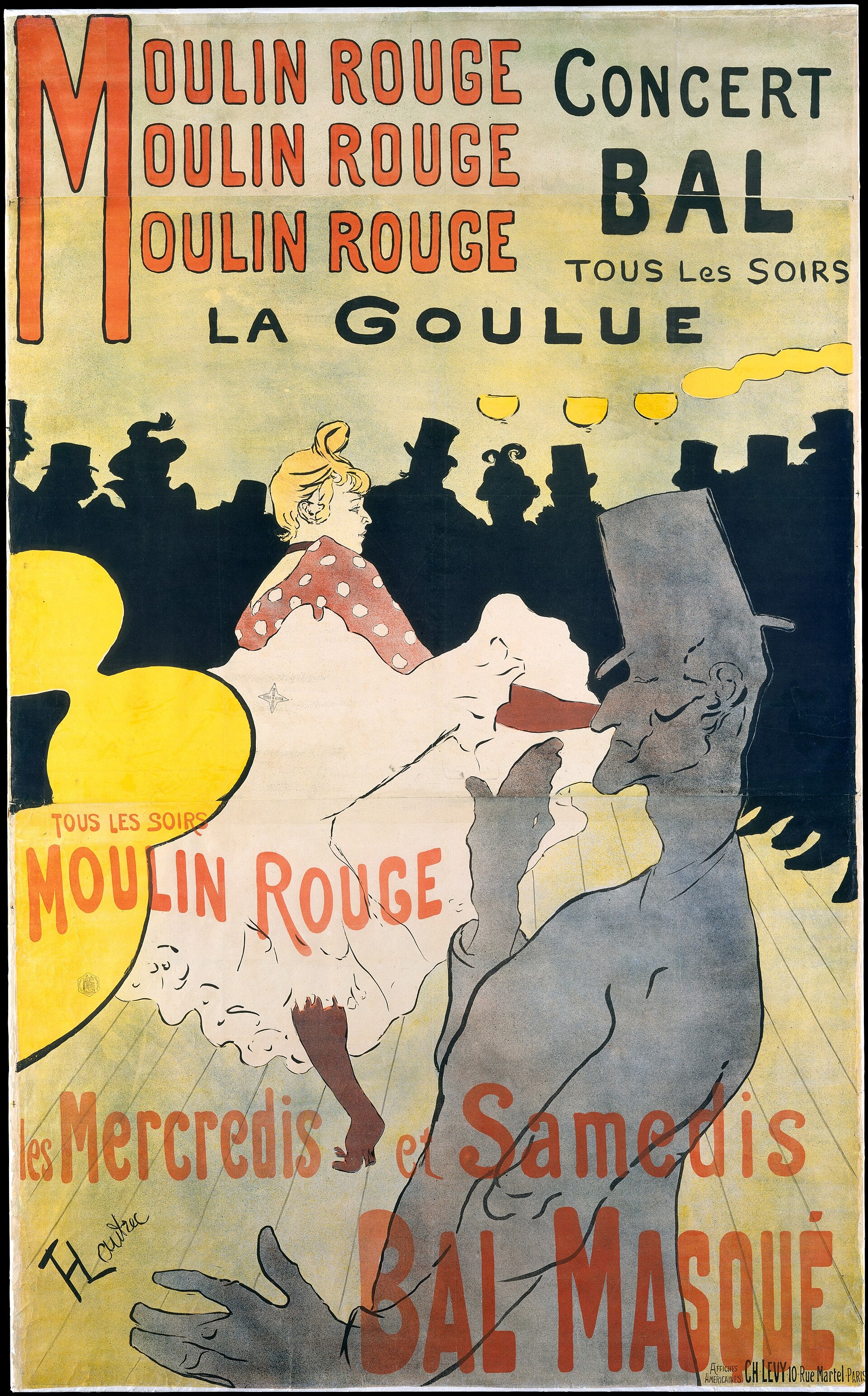 Toulouse-Lautrec, Moulin Rouge La Goulue, 1891