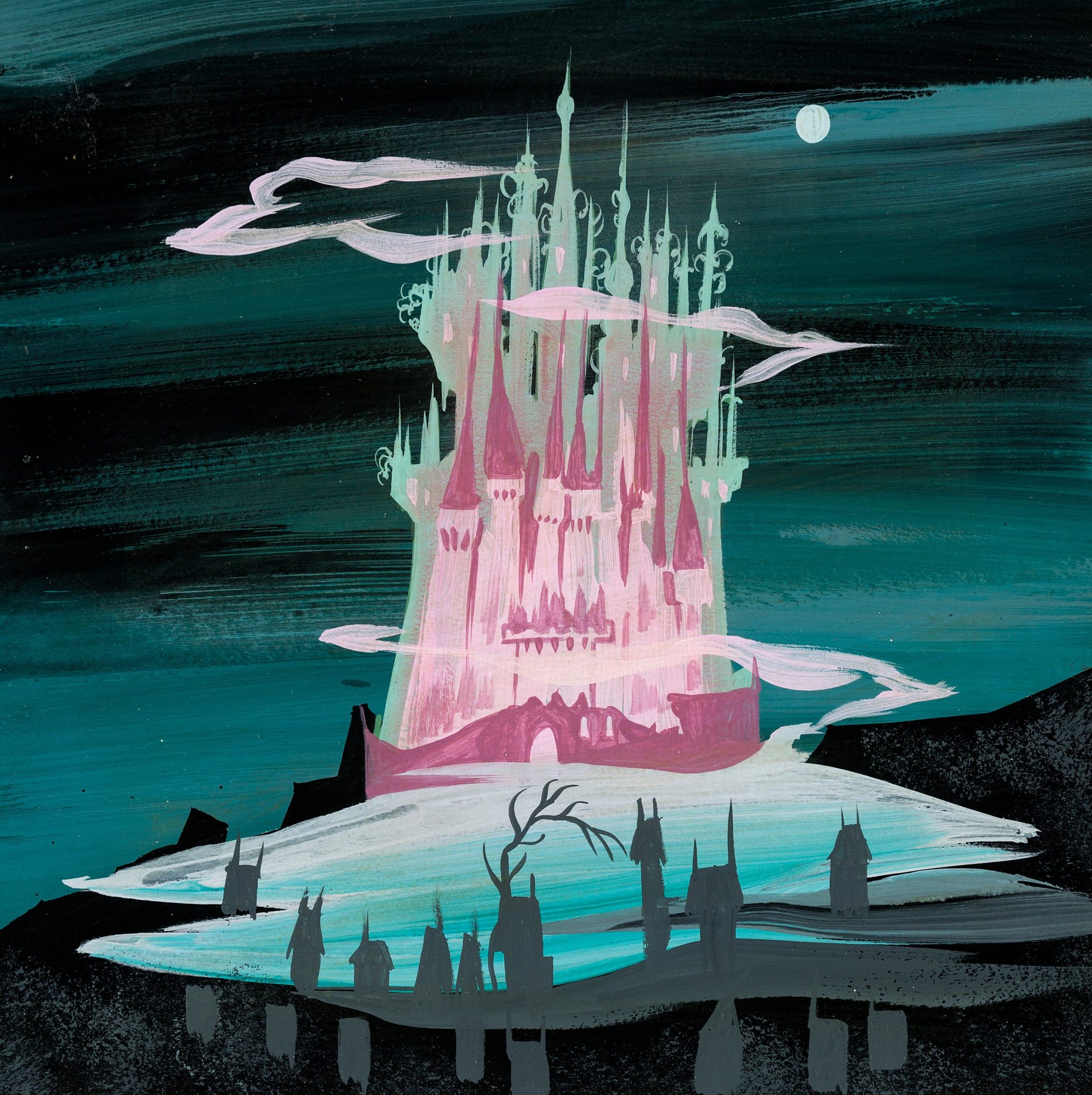 Mary Blair, Cinderella castle concept art