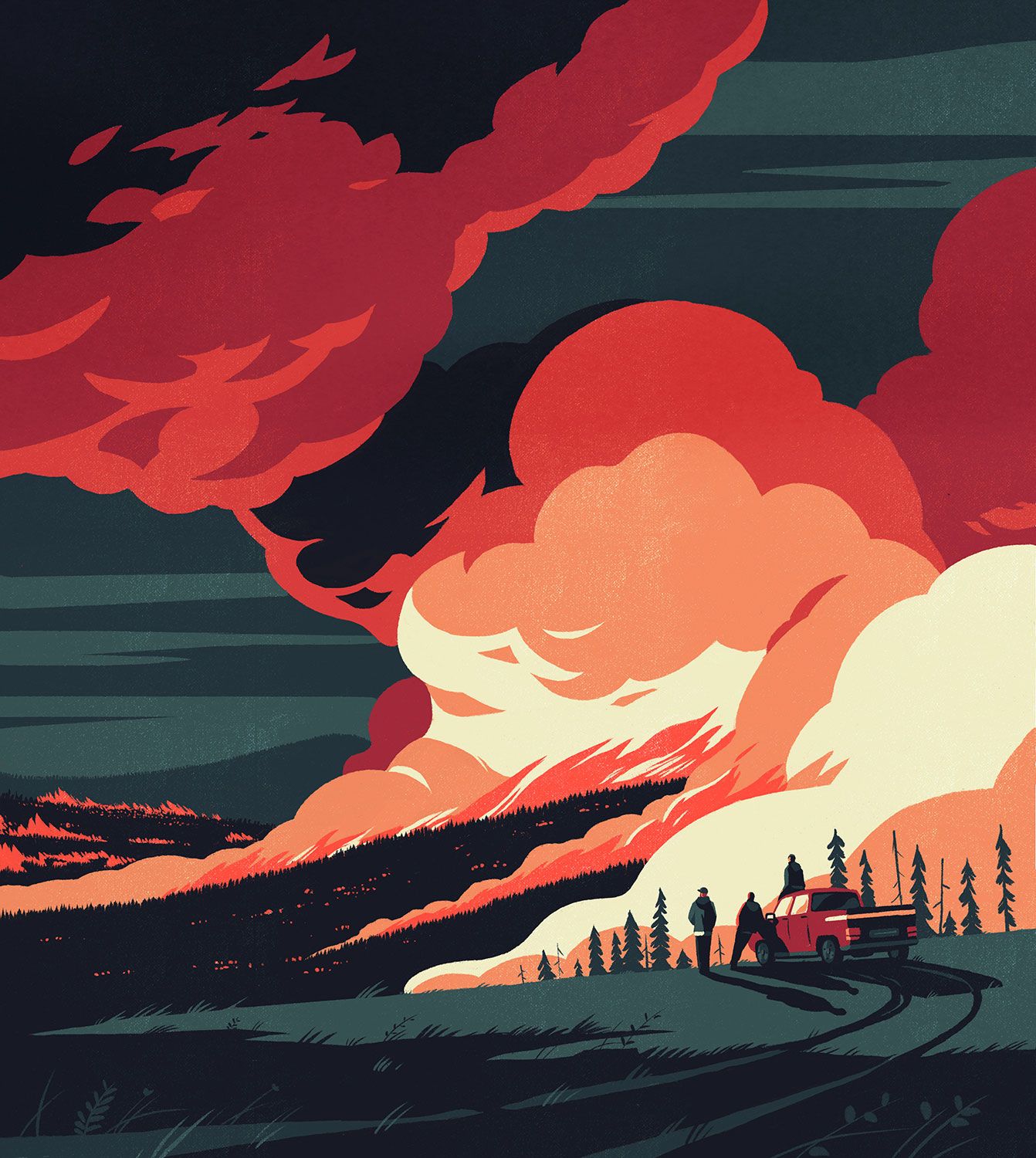 Tom Haugomat, wildfire