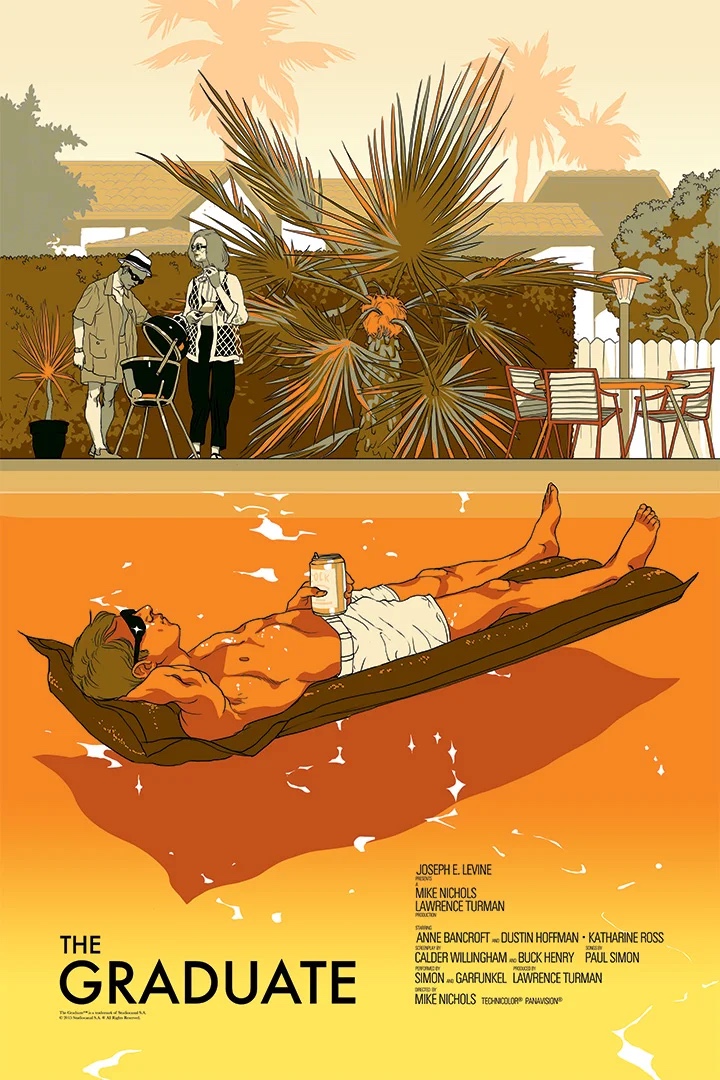 Tomer Hanuka, The Graduate, Mondo poster