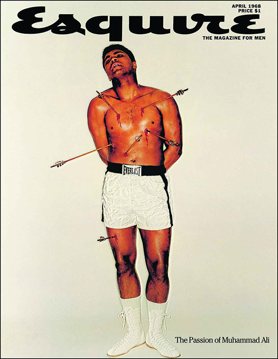 Esquire, April 1968: Muhammad Ali as Saint Sebastian