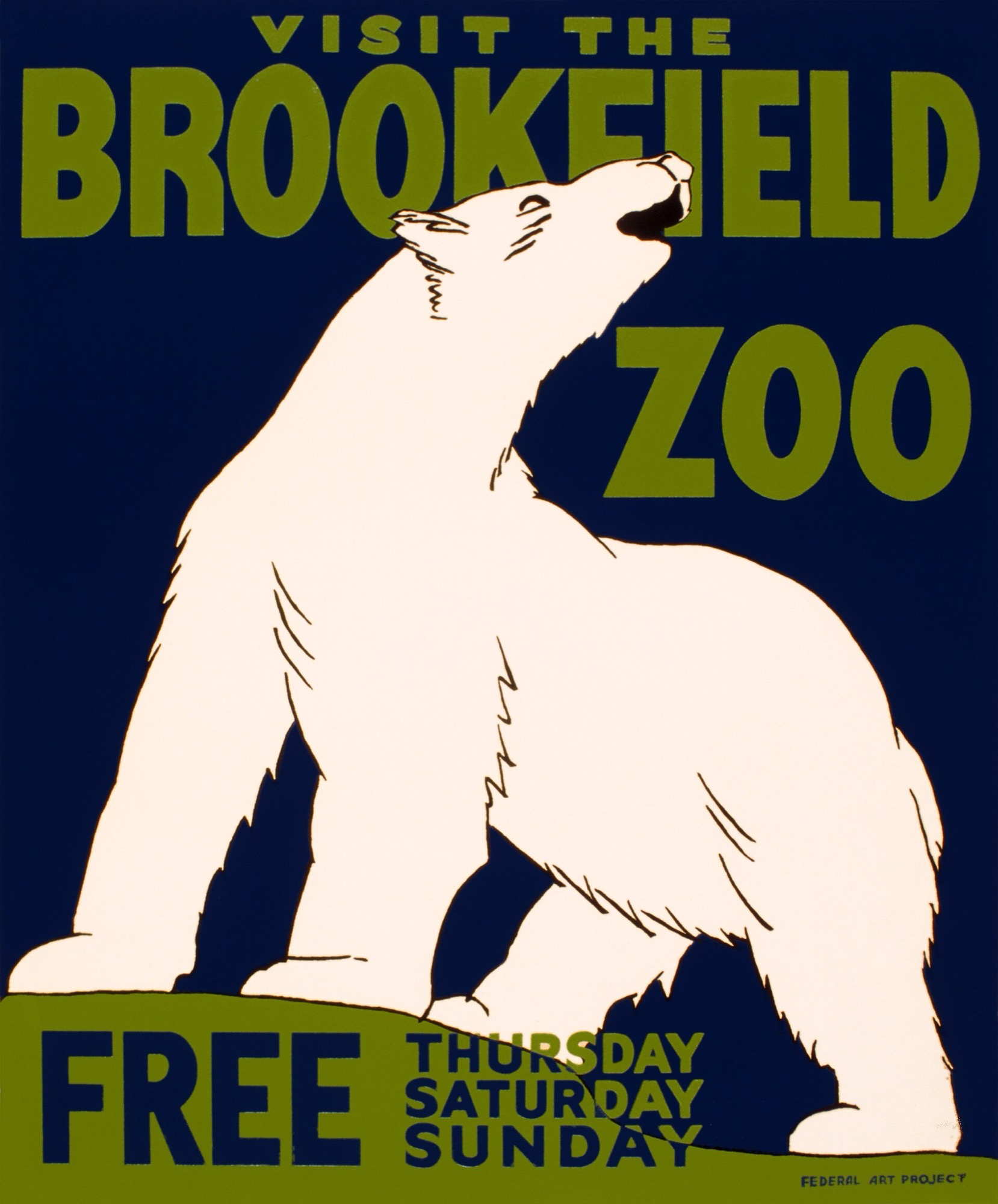 A WPA silkscreen poster