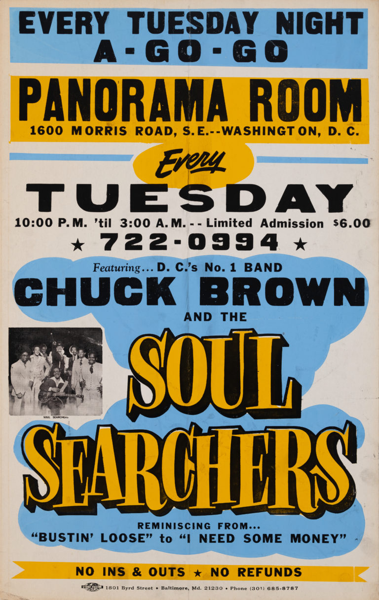 A Chuck Brown handbill