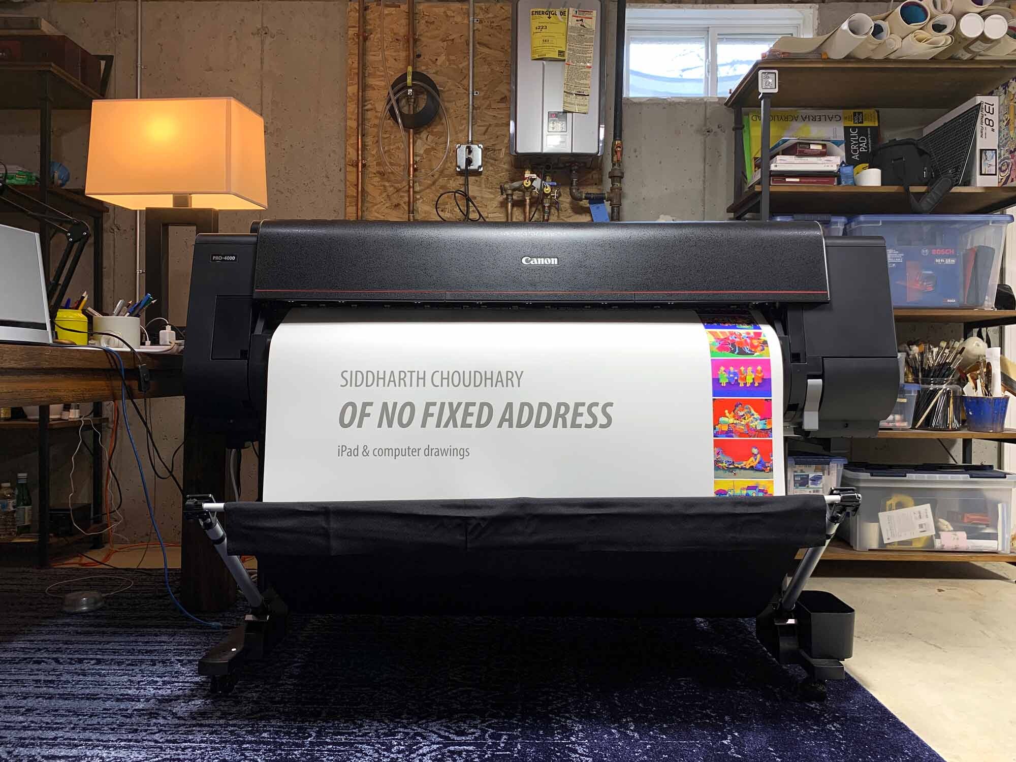 A wide-format inkjet printing art