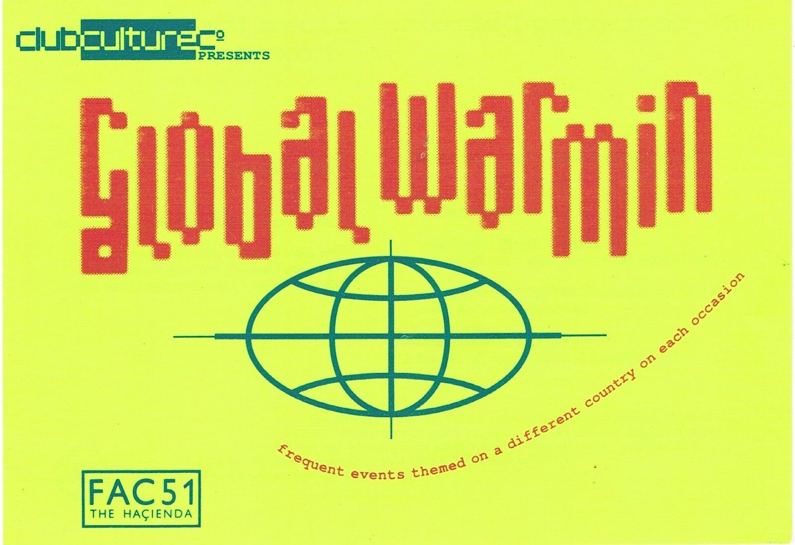 A 1990s rave flyer