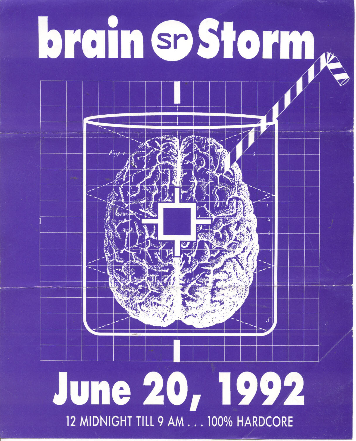 A 1990s rave flyer