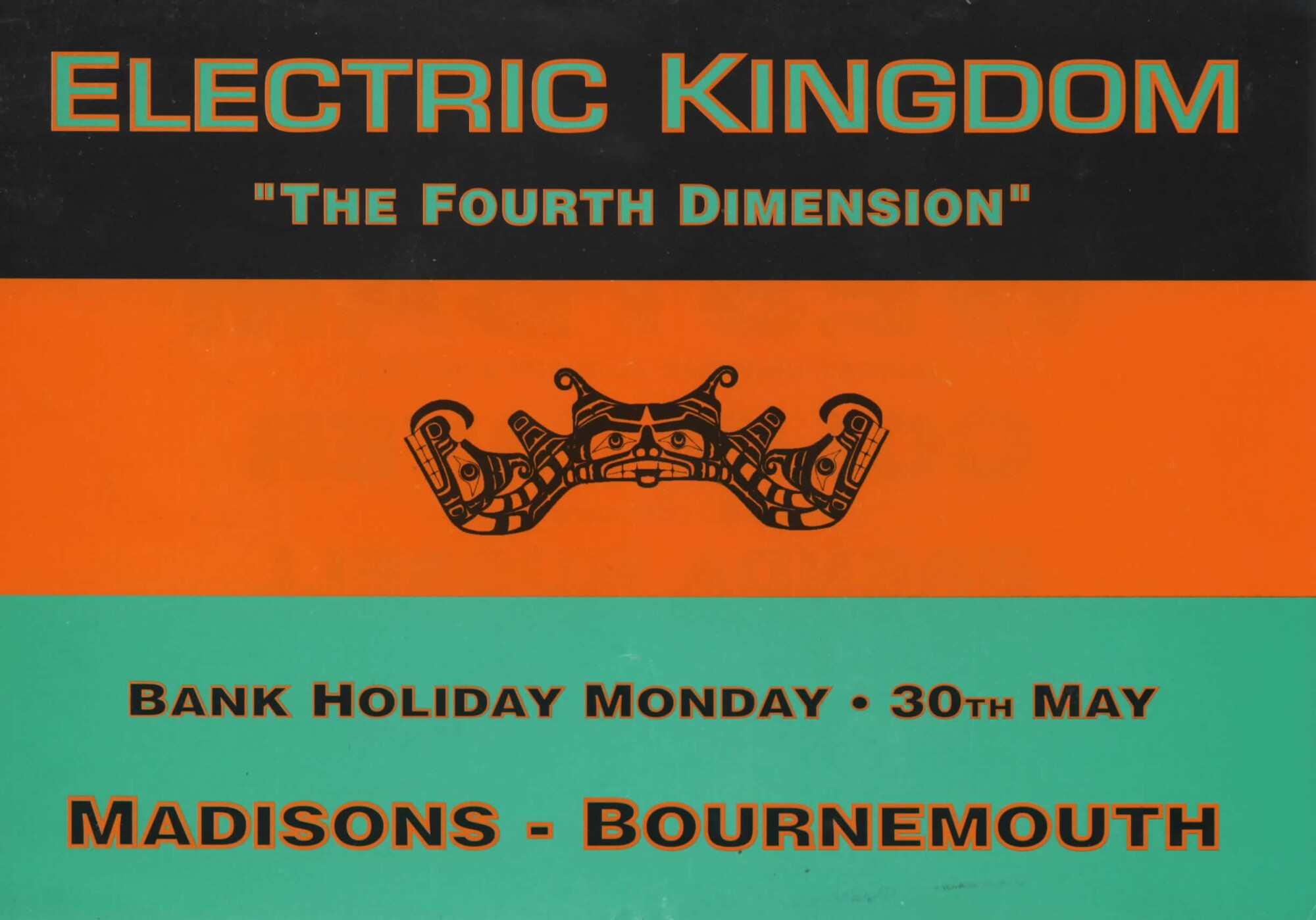 A 1990s rave flyer