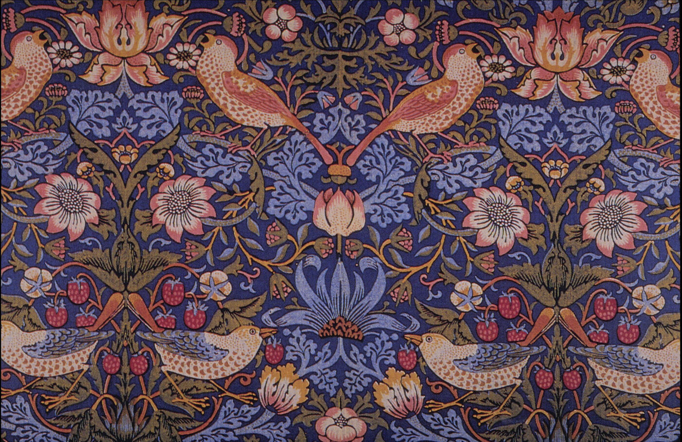 William Morris, Strawberry Thief textile
