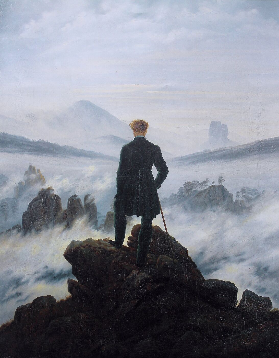 Caspar David Friedrich, Wanderer above the Sea of Fog