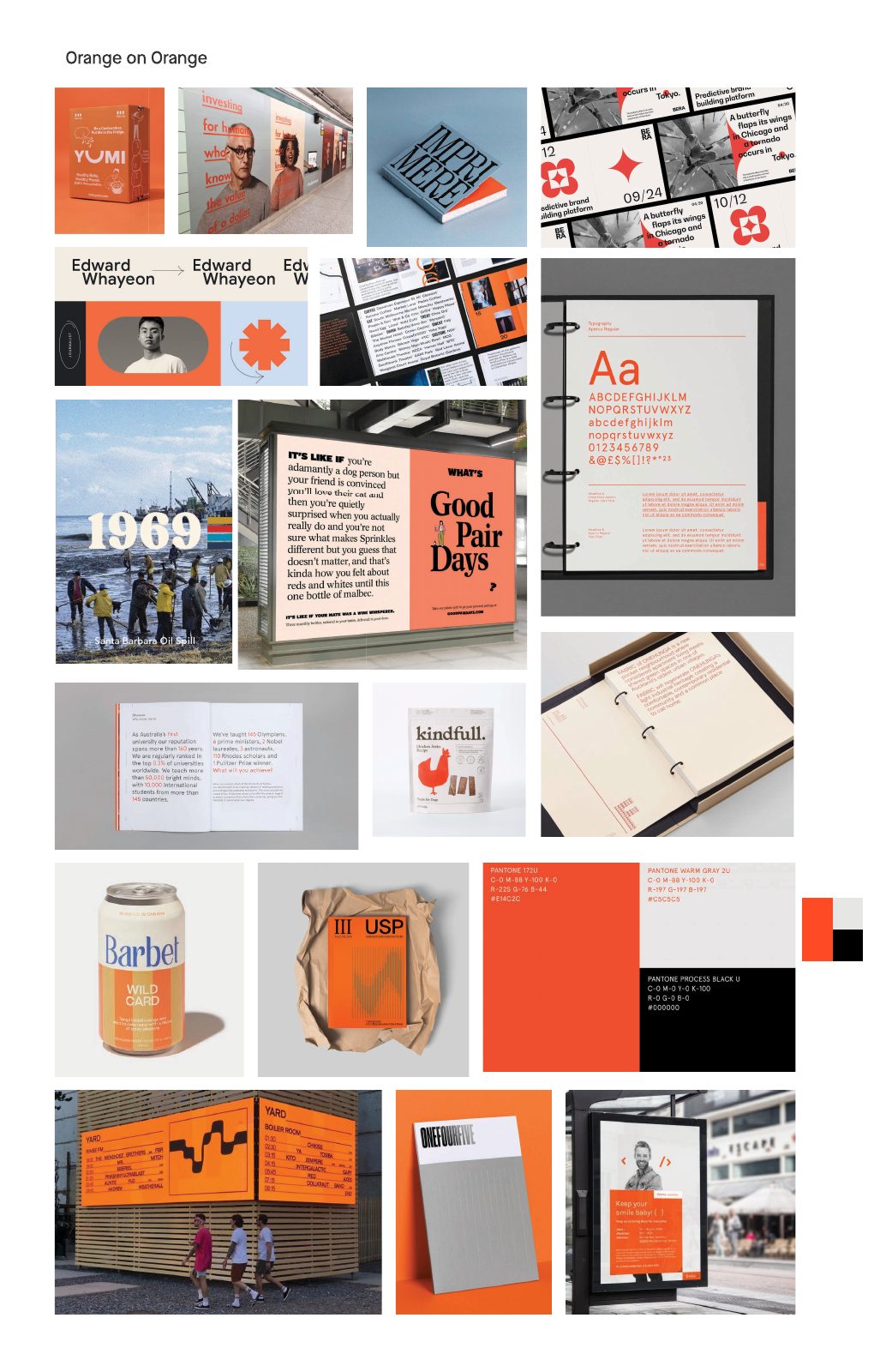 Orange on Orange board