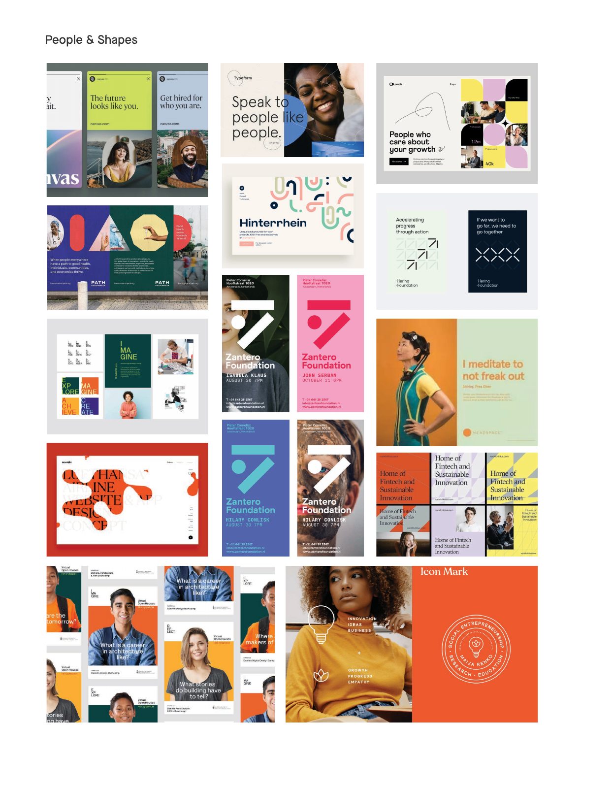 People and Shapes board