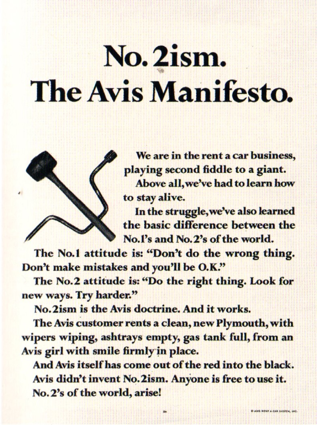 Avis ad: No. 2ism. The Avis Manifesto.