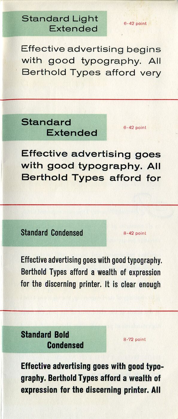 Akzidenz Grotesk specimen