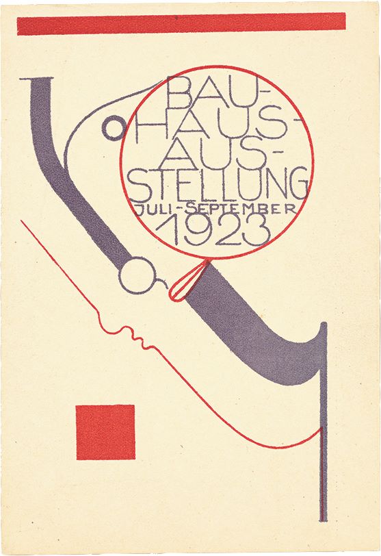 Oskar Schlemmer Bauhaus exhibition postcard