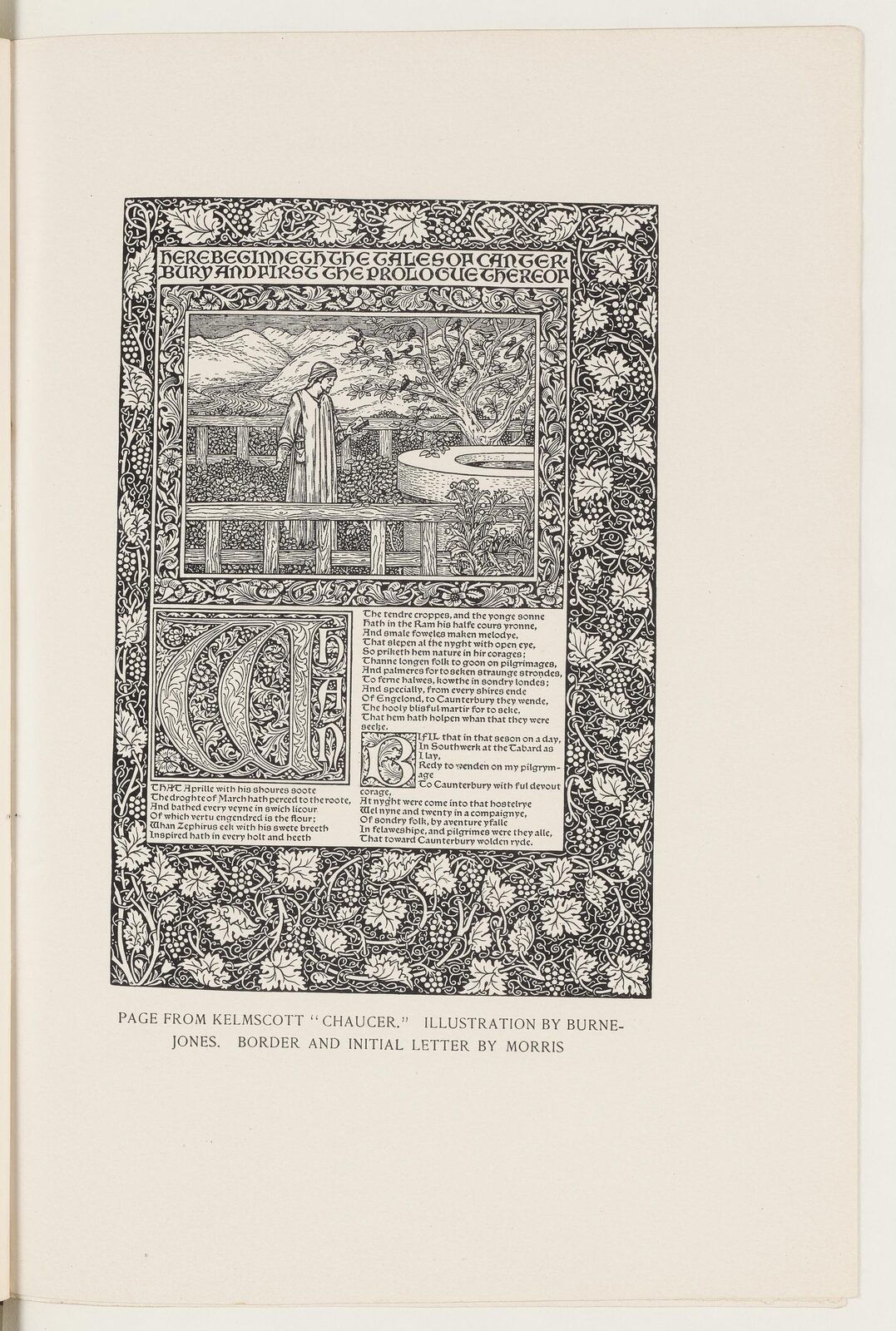 Kelmscott Chaucer page
