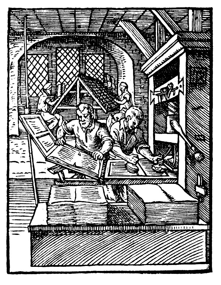Print shop, 1568
