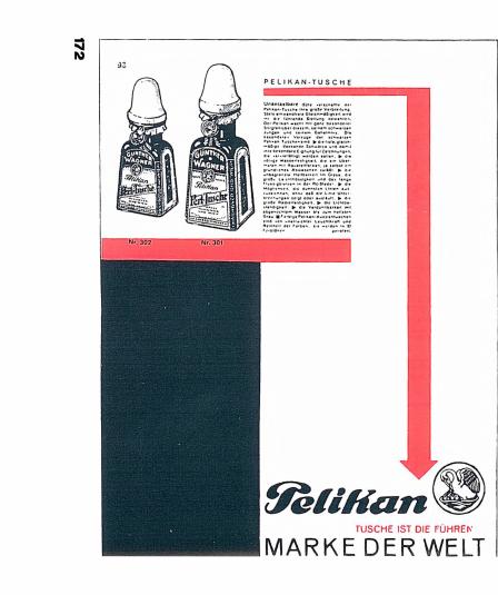 Pelikan catalog plate